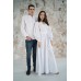 Embroidered Man&Woman Set "Fantasy" white